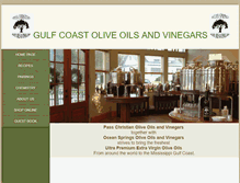 Tablet Screenshot of gulfcoastoliveoils.com